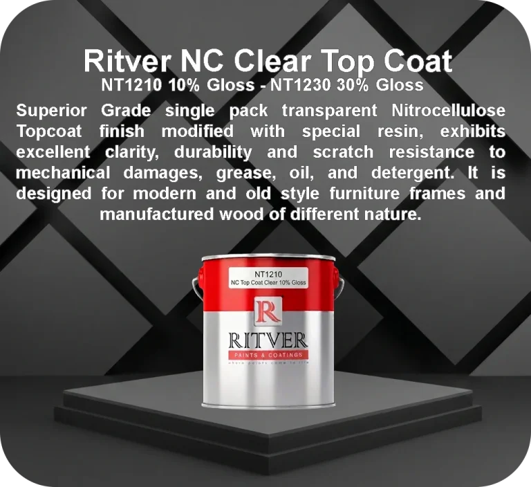 Ritver NT1210 NC Transparent Top Coat 10% Gloss