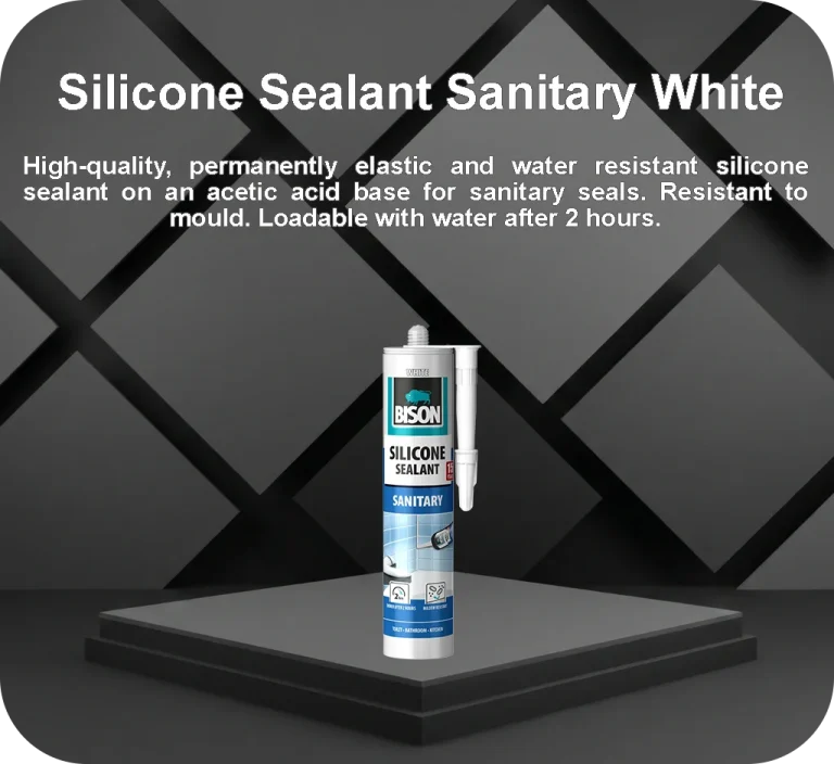 Bison Silicone Sealant Sanitary White